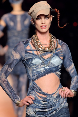Illustration for article titled Jean-Paul Gaultier: Brights, Bras, Bellies, And Braids